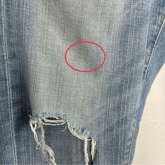 Frame Blue Redlands Le Garcon Distressed Boyfriend Jeans 24 - Picture 2 of 7